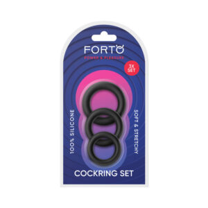 Forto F-39: Trio Cockring Set Black