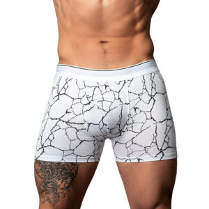 Male Power Soo Cumfy Boxer Brief Black/White XL