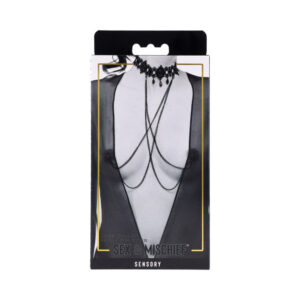 Sportsheets Sex & Mischief Lace Collar with Nipple Ties