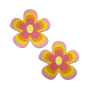 Pastease Groovy Flower Pasties in Pink Lemonade
