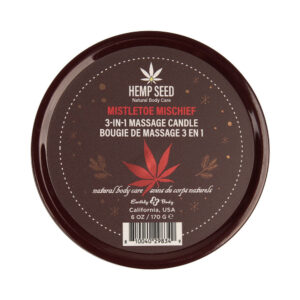 Earthly Body Hemp Seed 3-in-1 Massage Candle Mistletoe Mischief 6 oz.