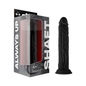 Shaft Model J 9.5 in. Liquid Silicone Dong Black