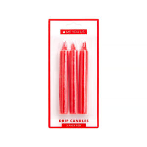 Me You Us Drip Candles 3 Pack Red