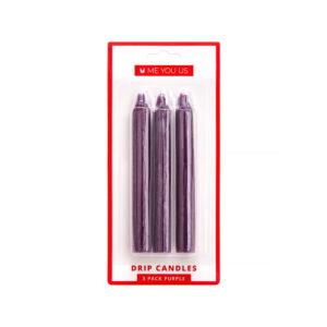 Me You Us Drip Candles 3 Pack Purple