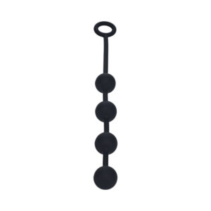LEVELZ Round Silicone Anal Balls Medium 30mm Black