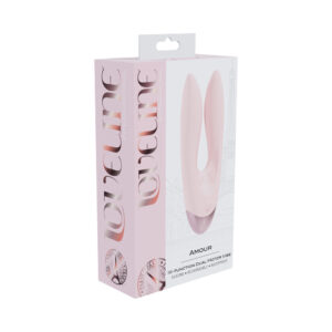 Loveline Amour Rechargeable Silicone Dual Motor Vibrator Pink
