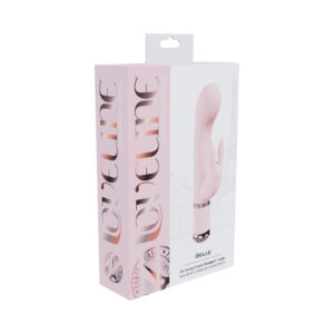 Loveline Belle Rechargeable Silicone Rabbit Vibrator Pink