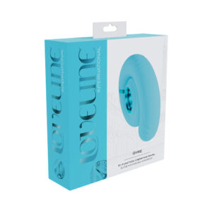 LoveLine Gyre Rechargeable Silicone Vibrating Swirl Blue