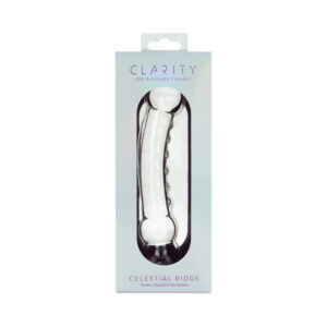 Clarity Celestial Ridge Glass Dildo