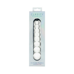 Clarity Elysian Pearls Glass Dildo