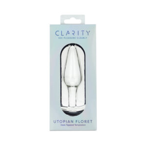 Clarity Utopian Floret Glass Plug