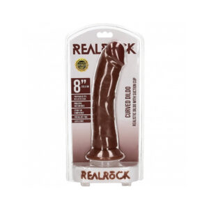 RealRock 9 in. Cock Curved Brown