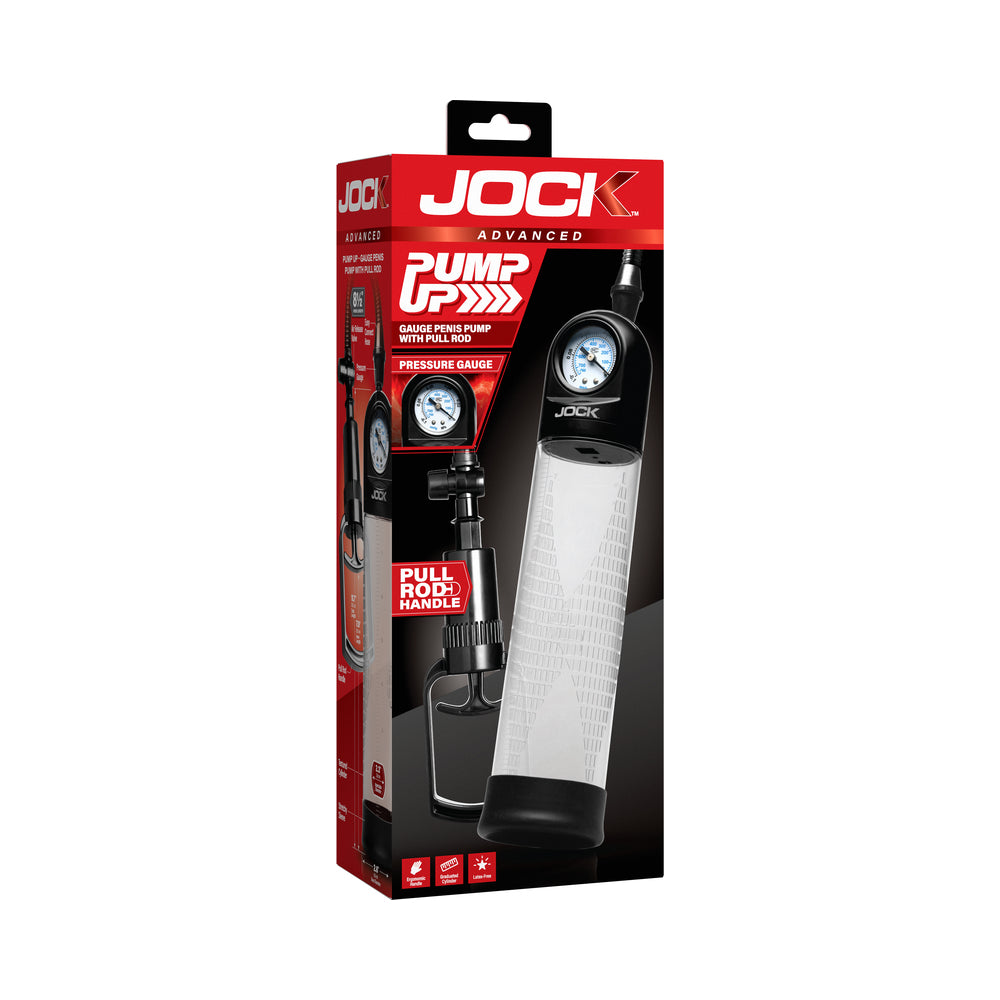 JOCK Pump Up Gauge Penis Pump with Pull Rod