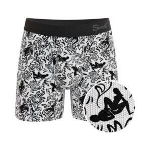 Shinesty The Racy & Lacy Provocative Lace Ball Hammock Pouch Underwear with Fly S