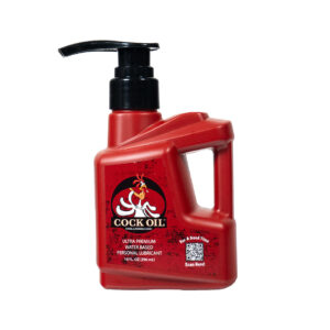 Cock Oil Water-Based Lubricant Plastic Bottle with Pump Top 10 oz.
