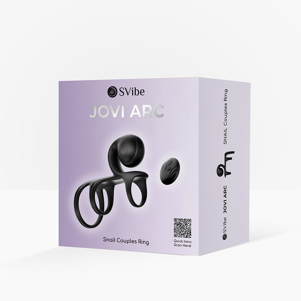 SVibe Snail JOVI Arc Couples Ring Noir Haze