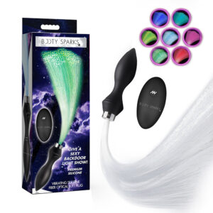 Booty Sparks Vibrating Silicone Optical Fiber Butt Plug
