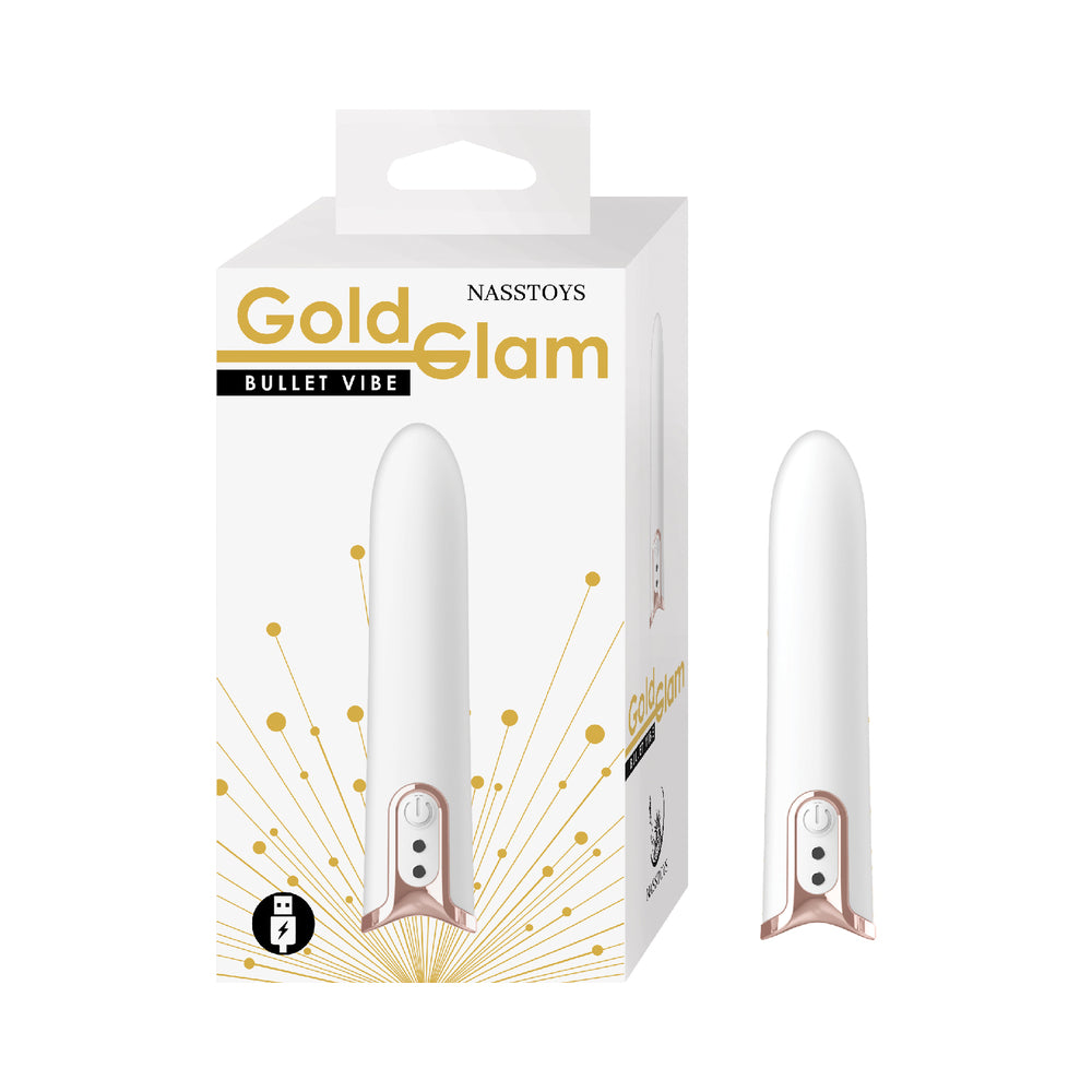 Gold Glam Bullet Vibe White