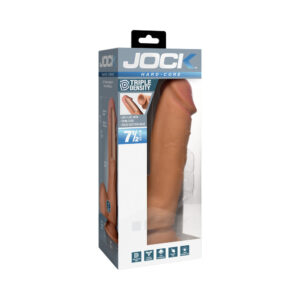 JOCK Hard-Core +Triple Density Dildo with Balls 7.5 in. Medium